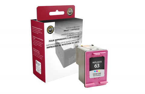 Clover Technologies Group, LLC Compatible Tri-Color Ink Cartridge for HP F6U61AN (HP 63)