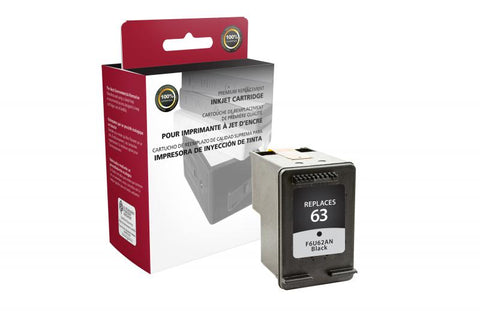 Clover Technologies Group, LLC Compatible Black Ink Cartridge for HP F6U62AN (HP 63)